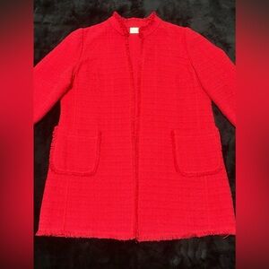 🔻$$💥MoviNG sALe‼️  Chico’s Red Cardigan Blazer Jacket.  Sz 2 (L)